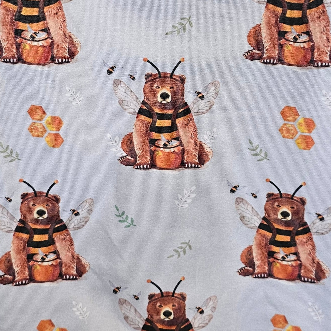 Premade Romper - Bumblebears (0-3 Months)