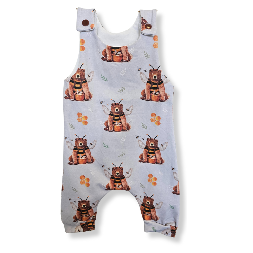 Premade Romper - Bumblebears (0-3 Months)