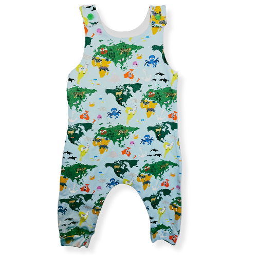 Premade Romper - Around the World (3-6 Months)